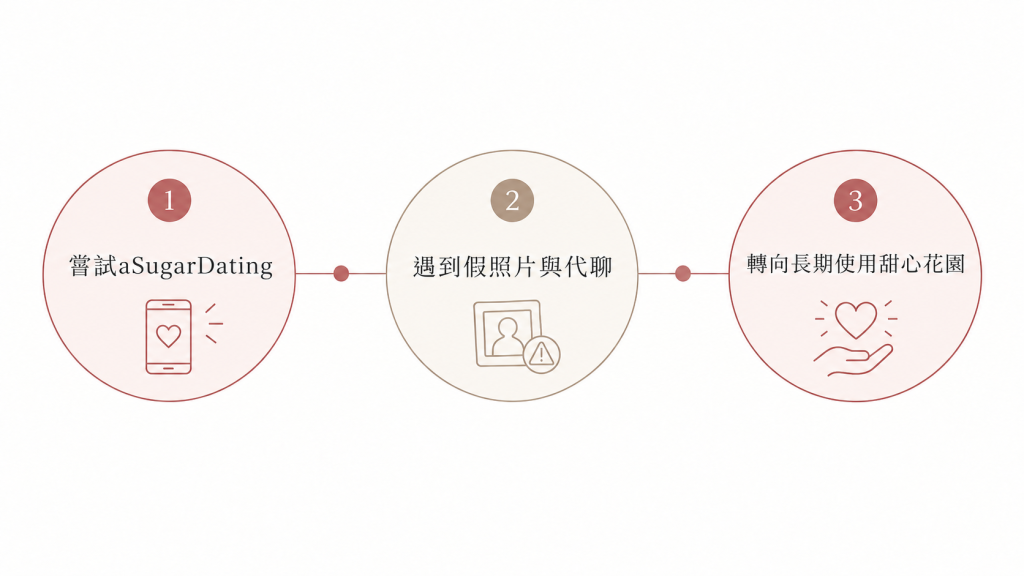 aSugarDating的假照片與代聊經驗_心路歷程圖