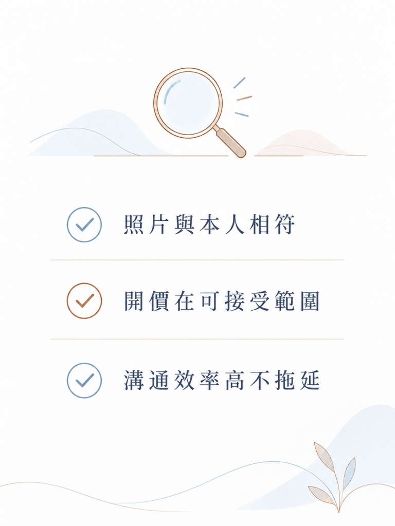 短期包養的選擇與約會方式_擇偶條件清單圖